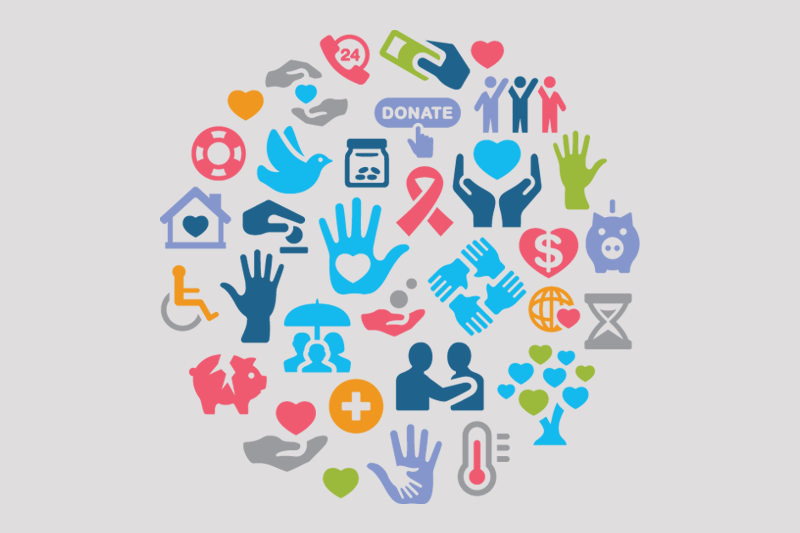 Giving Icons Graphic