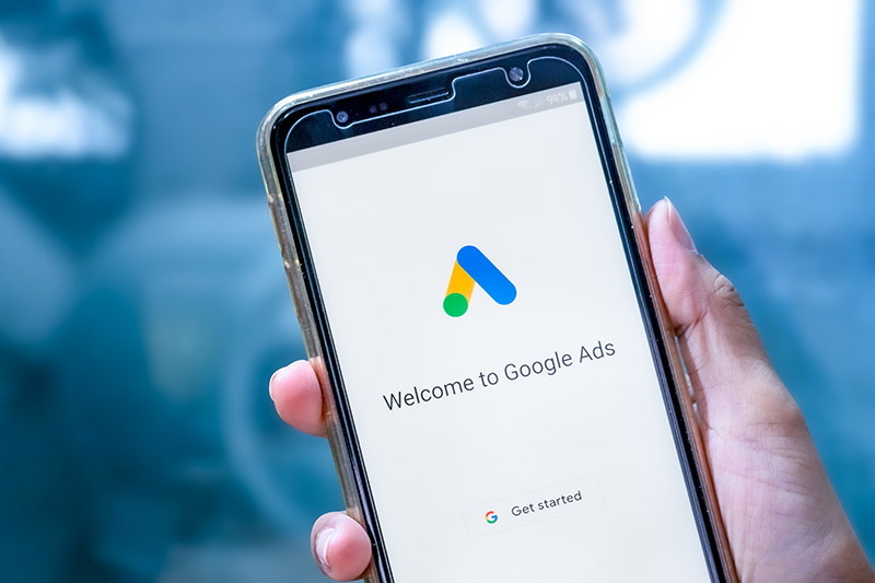 Google Ads App on Smart Phone