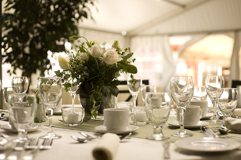 Table setting at annual fundraising gala